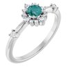 Sterling Silver Alexandrite and .167 CTW Diamond Ring Ref. 15641482